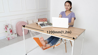 Illustration for article titled An Under-Desk Hammock For Your Feet Is the Best Office Upgrade